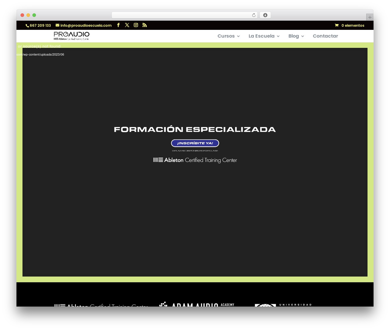 WordPress website theme Pro-Audio-Escuela-2020 - proaudioescuela.com WordPress website theme Pro-Audio-Escuela-2020 - proaudioescuela.com