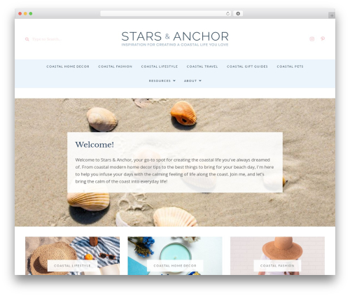 WP theme Allure - starsandanchor.com