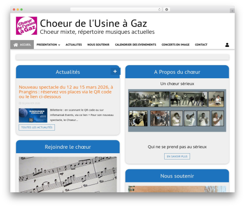 6temflex WordPress website theme - choeurdelusineagaz.ch