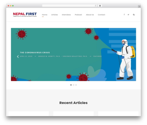 Akea top WordPress theme - nepalfirst.org