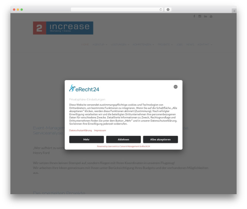 Allegiant Pro theme WordPress - 2increase.de