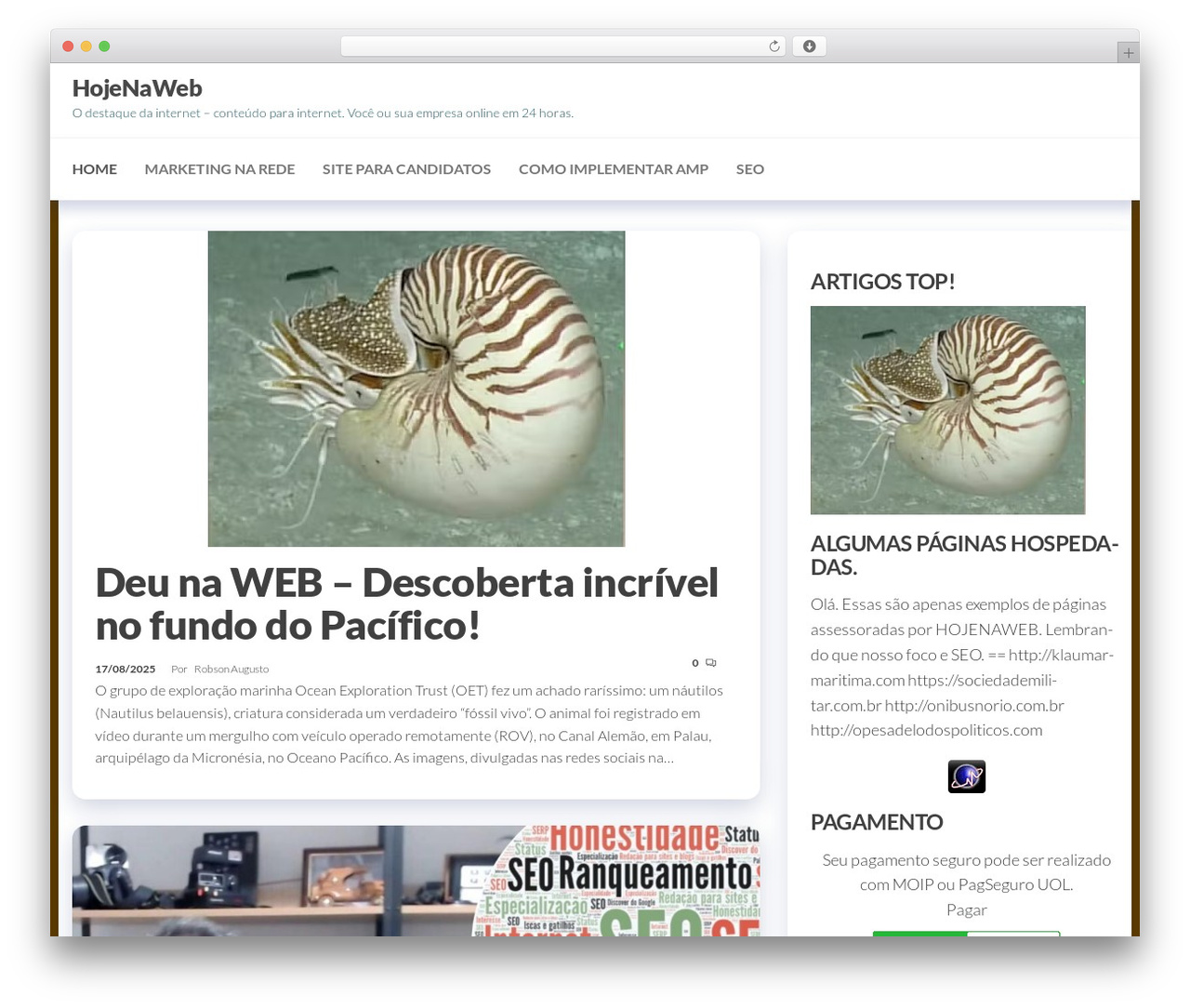 Entr WordPress theme - hojenaweb.com Entr WordPress theme - hojenaweb.com