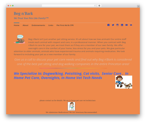 Apostrophe free WordPress theme - begnbark.com
