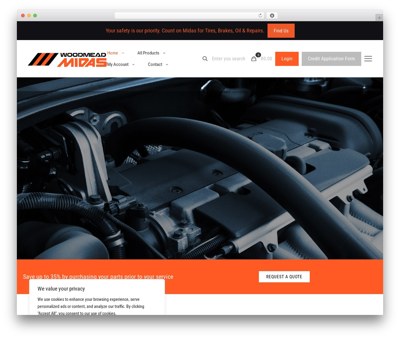 Betheme WordPress theme - midas-woodmead.co.za