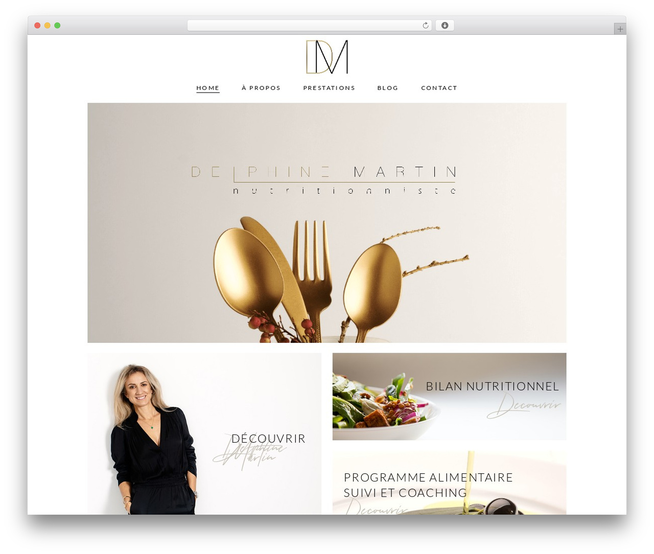 Biagiotti WordPress theme - nutritiondm.ch