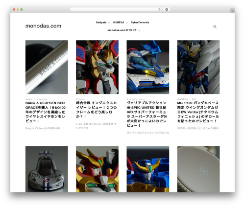 Blogasm WordPress website theme - monodas.com