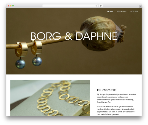Borg en Daphne WordPress website theme - borgendaphne.nl