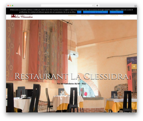 Cristiano WordPress theme - ristorantelaclessidra.net