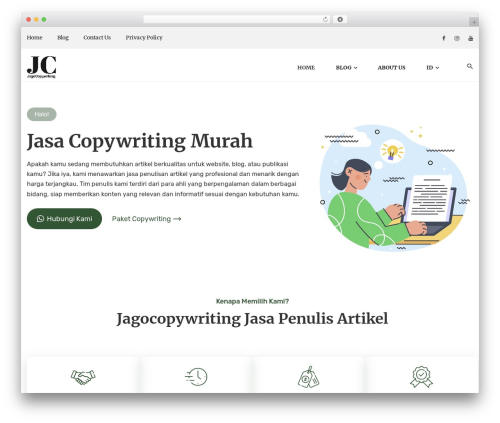 Doris theme WordPress - jagocopywriting.com