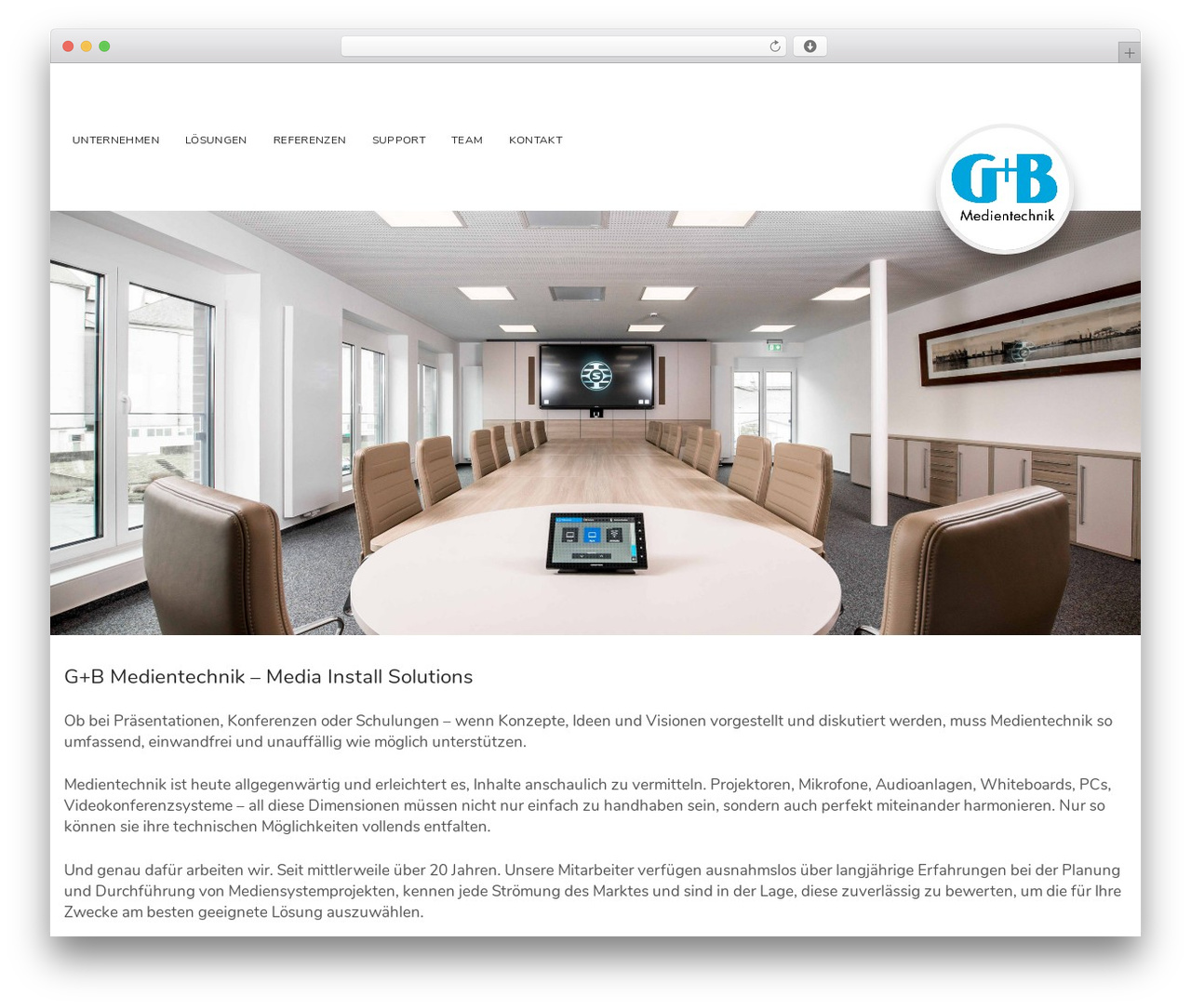 EmptySpace WordPress theme - gb-medientechnik.de