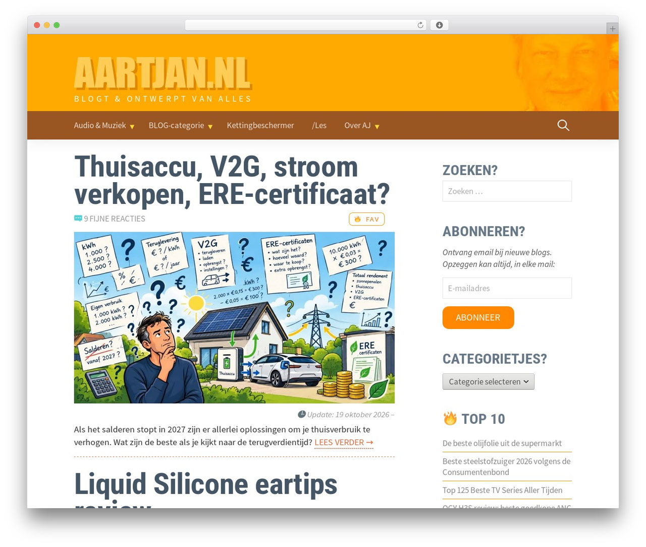 First WP theme - aartjan.nl/blog First WP theme - aartjan.nl/blog