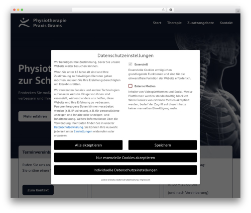 Greenshiftquery WordPress plugin - physiotherapie-grams.de