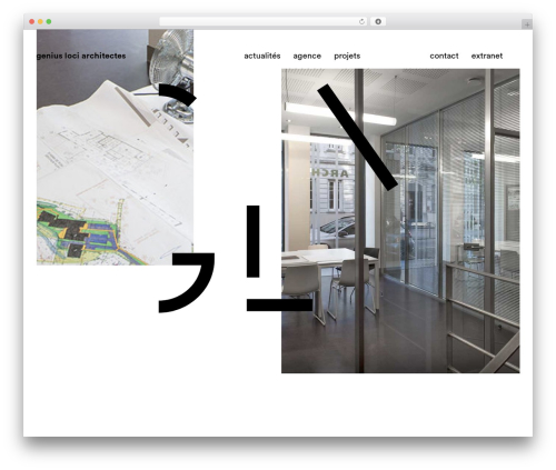 GLA WordPress website theme - geniuslociarchitectes.com