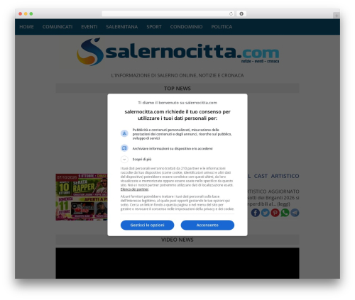 Gotham WordPress theme - salernocitta.com