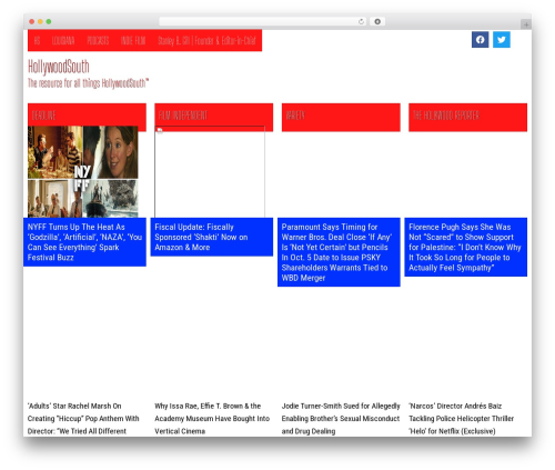 Hello Elementor free WordPress theme - hollywoodsouth.com