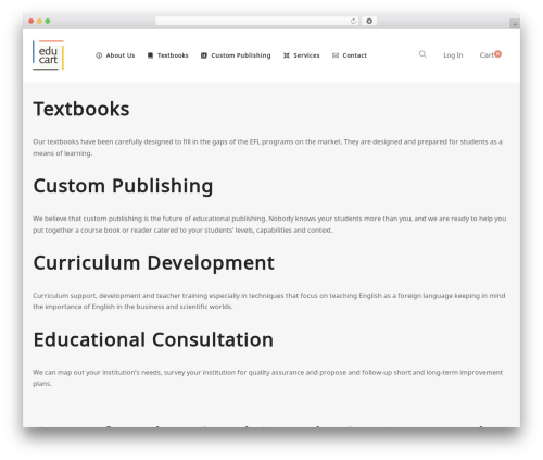 Livre WordPress theme - educart-me.com