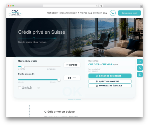 Procab Theme WP theme - www.ok-credit.ch
