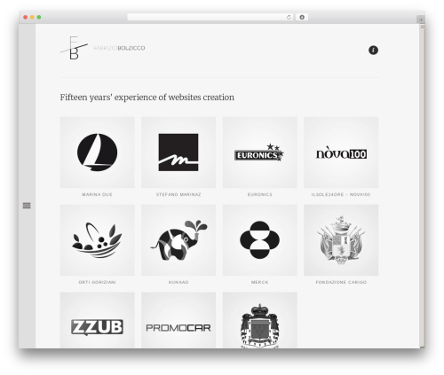 Tao WordPress theme - fabriziobolzicco.com