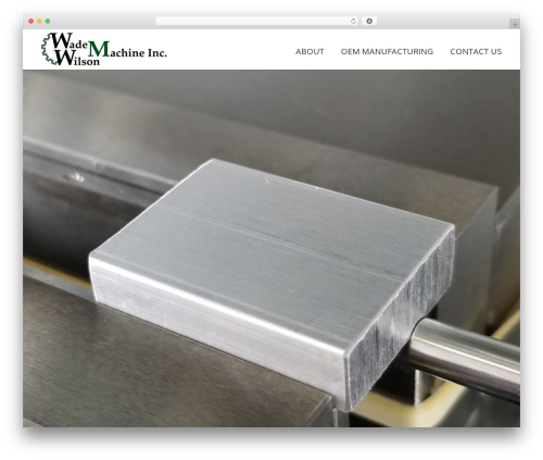 Theme WordPress Avada - wadewilsonmachine.com