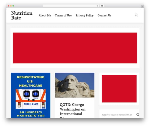 Theme WordPress Indira - nutritionrate.com