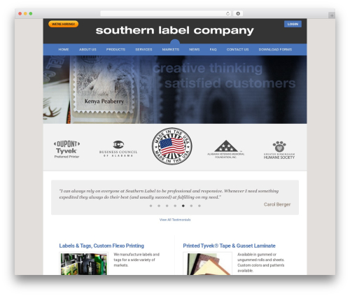 Infomedia alert banner WordPress plugin - southernlabel.com