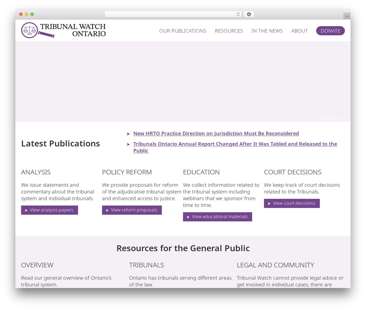 Tribunal WordPress theme - tribunalwatch.ca Tribunal WordPress theme - tribunalwatch.ca
