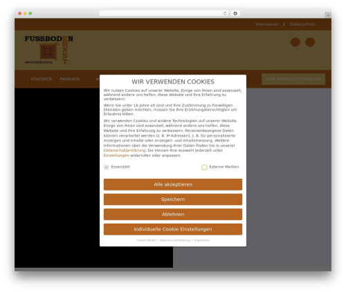 WEBASMEDIA Child-Theme WordPress theme - parkett-ernst.de