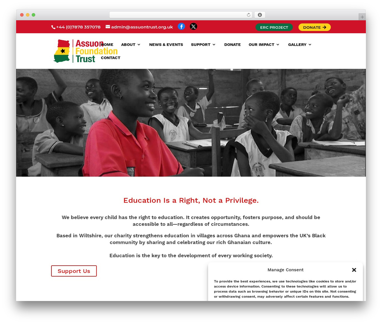 WordPress theme Divi - assuonfoundationtrust.org.uk