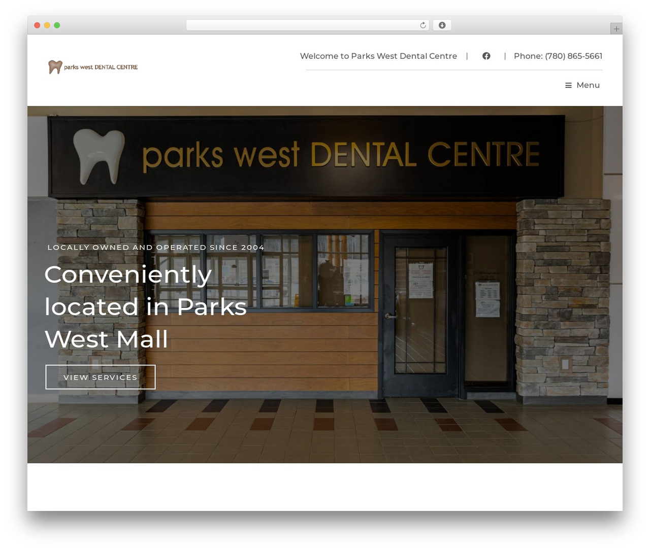 WordPress theme Meni - parkswestdental.ca