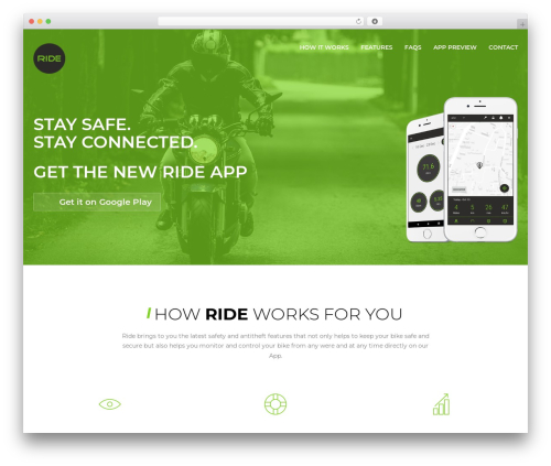 WP theme AppMe - rideapp.online