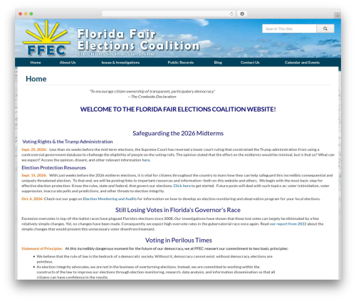 Best WordPress theme FFEC - ffec.org