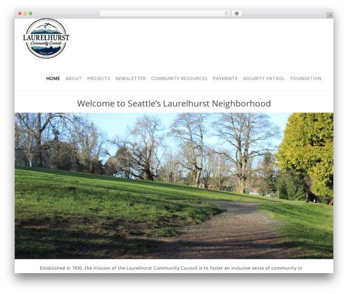 Create WordPress website theme - laurelhurstcc.com