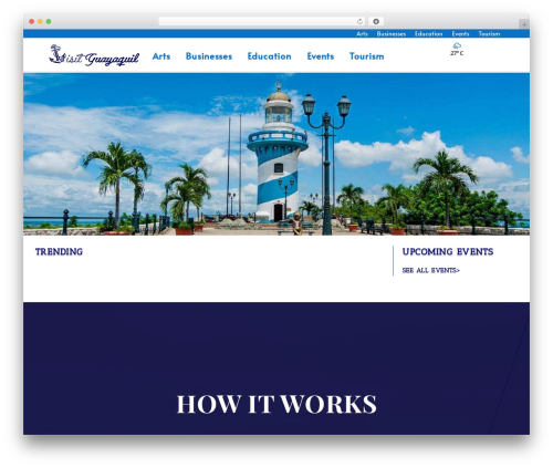 Divi weather gtm WordPress plugin - visitguayaquil.com