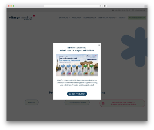 Jupiter WordPress theme - vitasyn.de