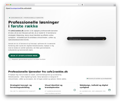 NEM Theme WordPress theme - cafe1raekke.dk