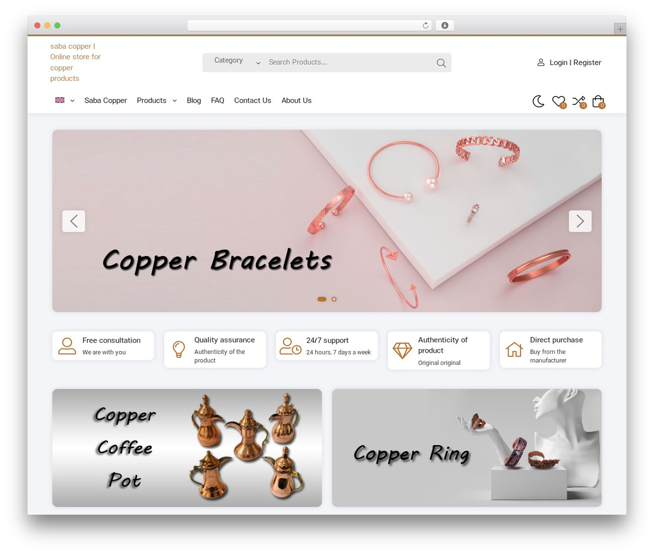 Plus Group WordPress theme - sabacopper.com