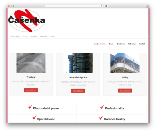 Shuttle WordPress theme - casenka.cz