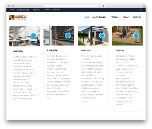Shuttle WordPress theme - markyzy-screenove.cz