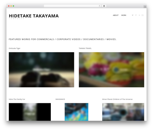 Superba WordPress theme - hidetaketakayama.com