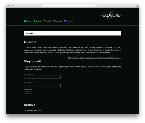 Theme WordPress Bappi - kollektiv-equilibria.ch