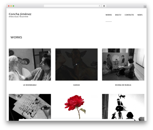 Ut portfolio WordPress plugin - conchajimenez.com