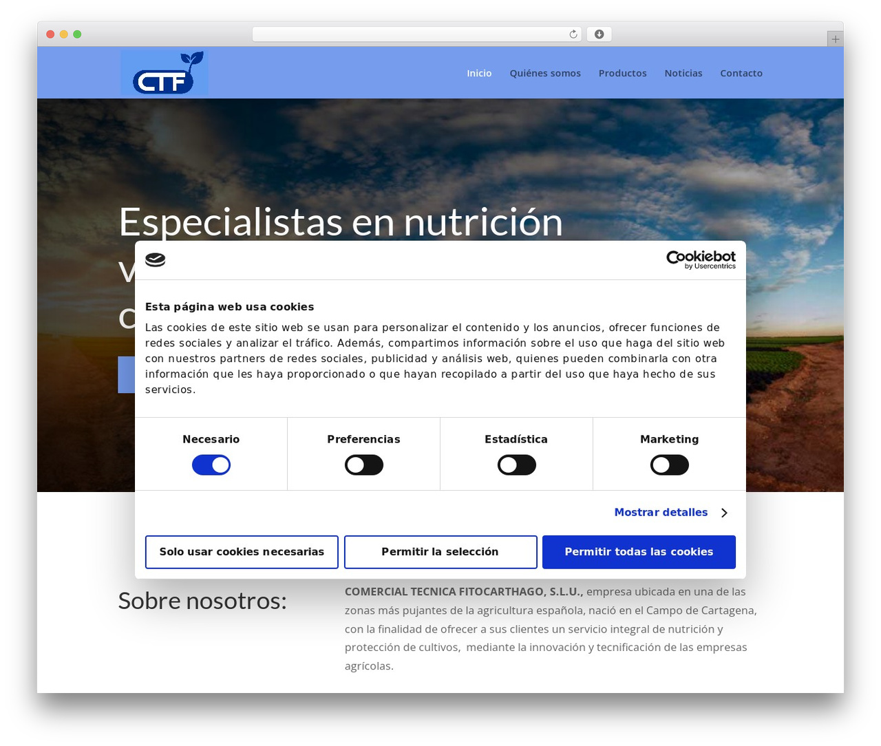 WordPress theme Divi - fitocarthago.com