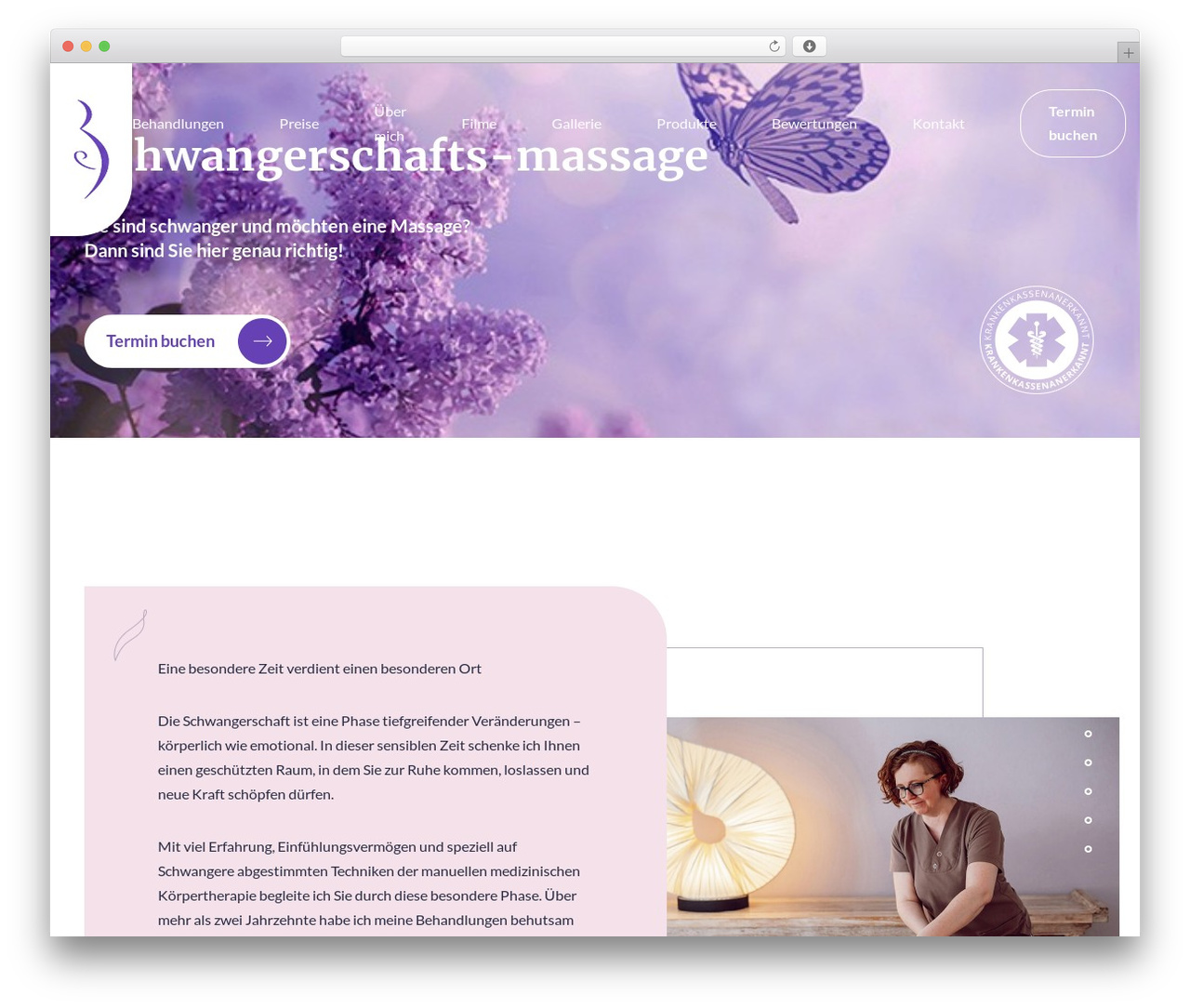 WordPress theme SML Theme - schwangerschafts-massage.ch
