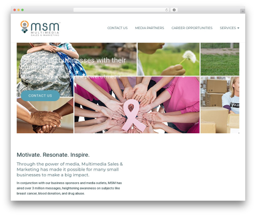 WordPress website theme Responsive Brix - msminc.com