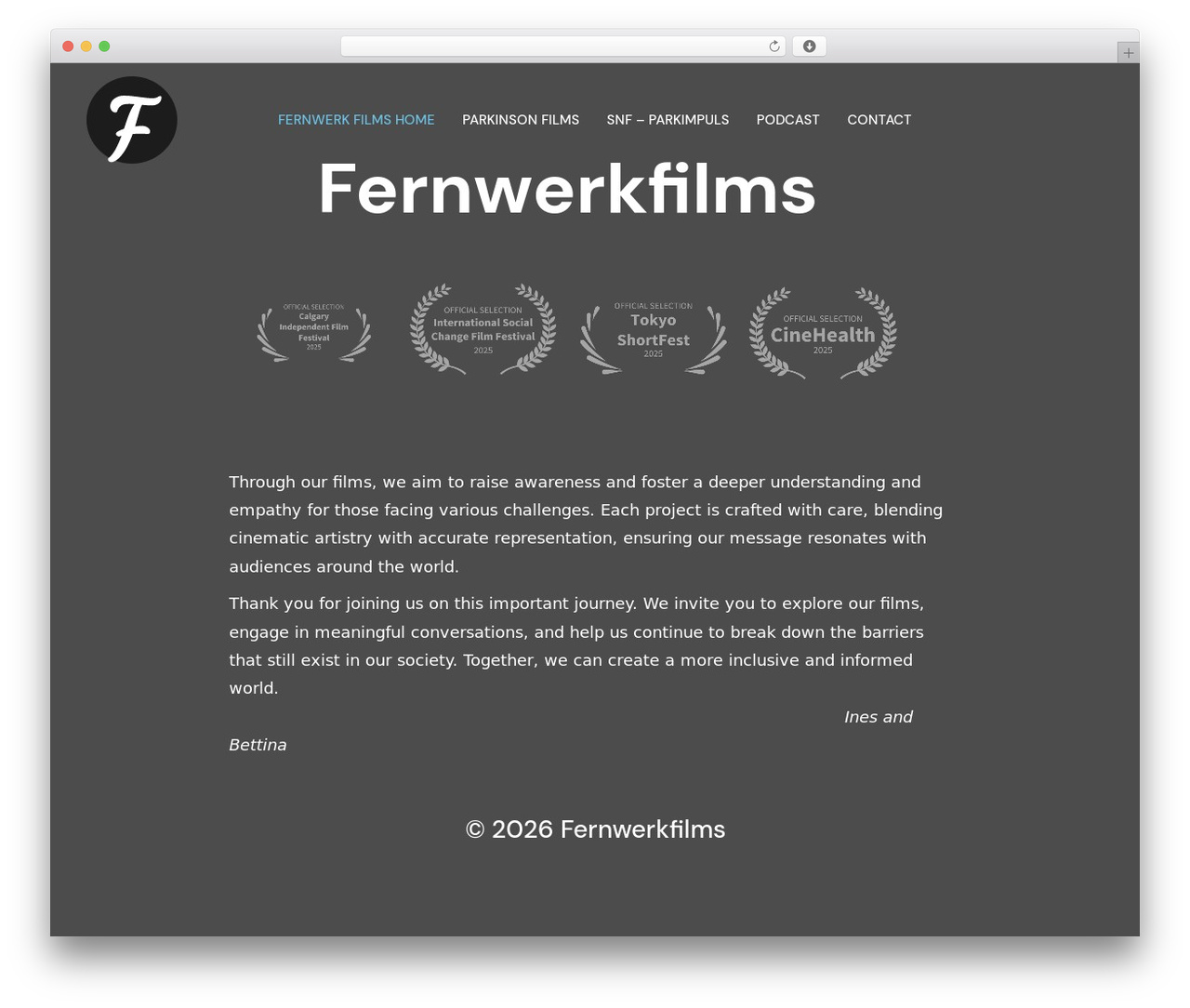 Best WordPress theme Frames - fernwerkfilms.ch