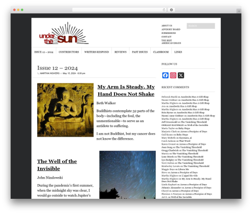 Best WordPress theme Sight - underthesunonline.com