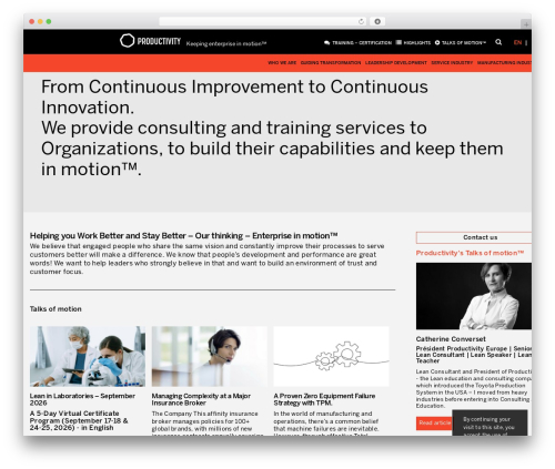 C2Web Framework WordPress theme - productivity-innovation.com