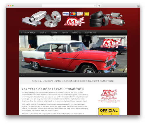Commodore WordPress theme - a-1custommuffler.com