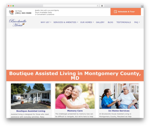 Djompo WordPress theme - brookevillehouse.com