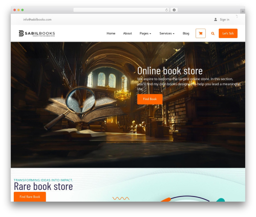 Repay WordPress store theme - sabilbooks.com